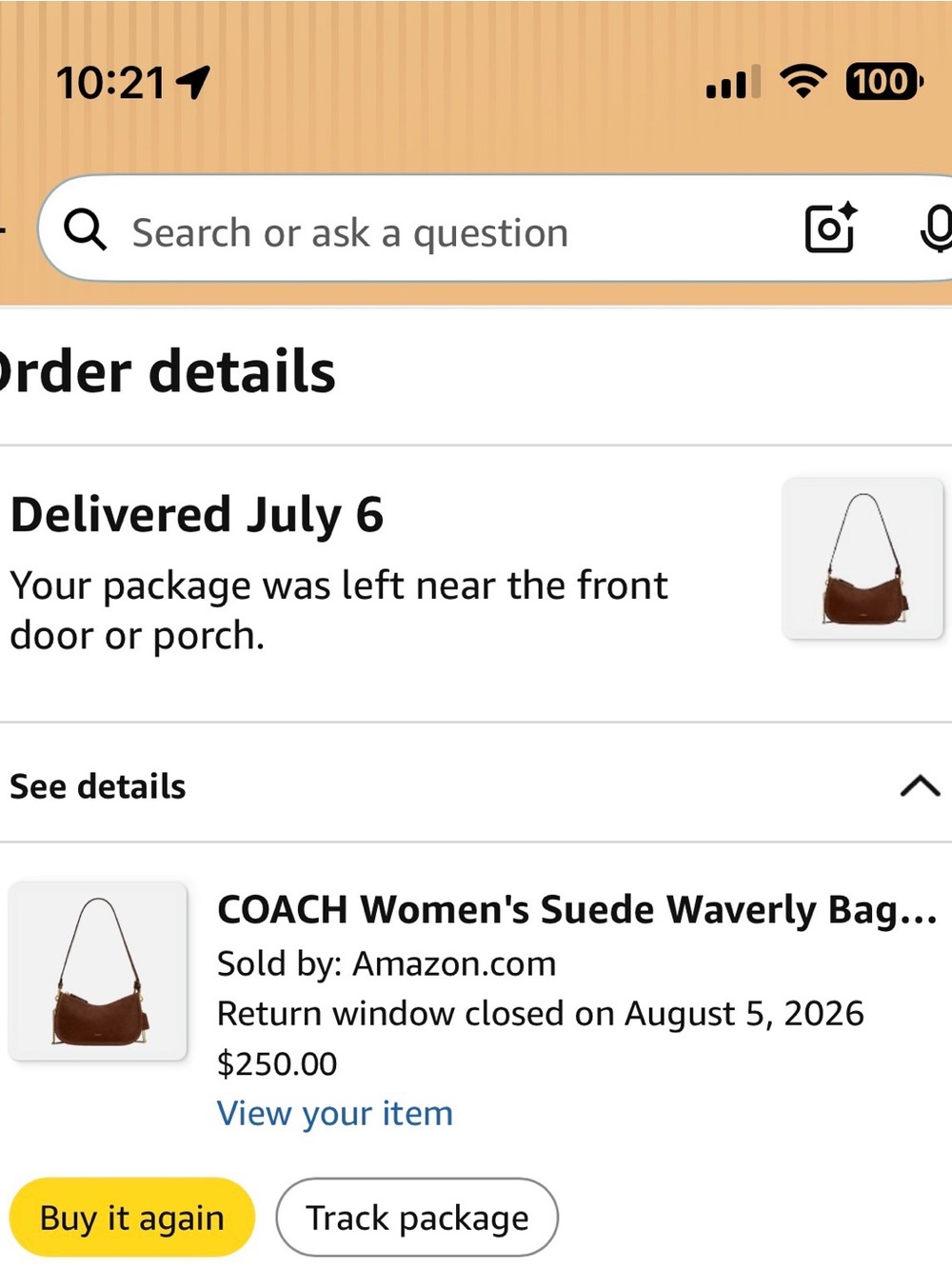 Coach Waverly bag - warm brown suede - loved for one month! - Picture 12 of 12